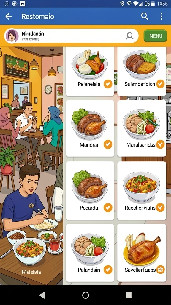 Tampilan antarmuka yang modern dan menarik.
