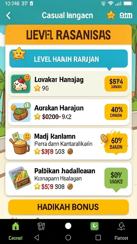 Tampilan utama aplikasi ASTONBET dengan pilihan permainan yang beragam.