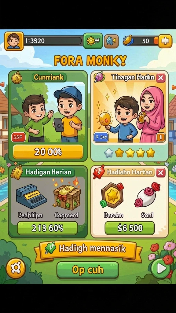 Tampilan grafis yang menawan dan penuh warna.