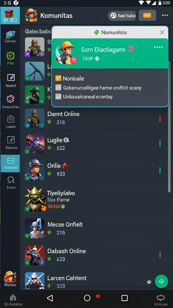 Screenshot menunjukkan momen pertempuran seru melawan musuh.