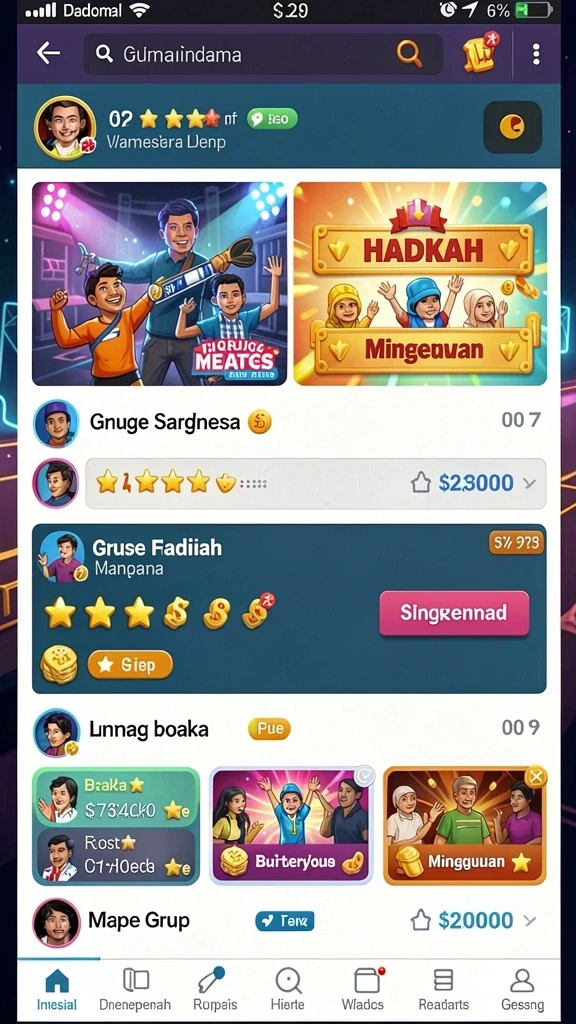 Tampilan antarmuka yang menarik dan mudah digunakan.