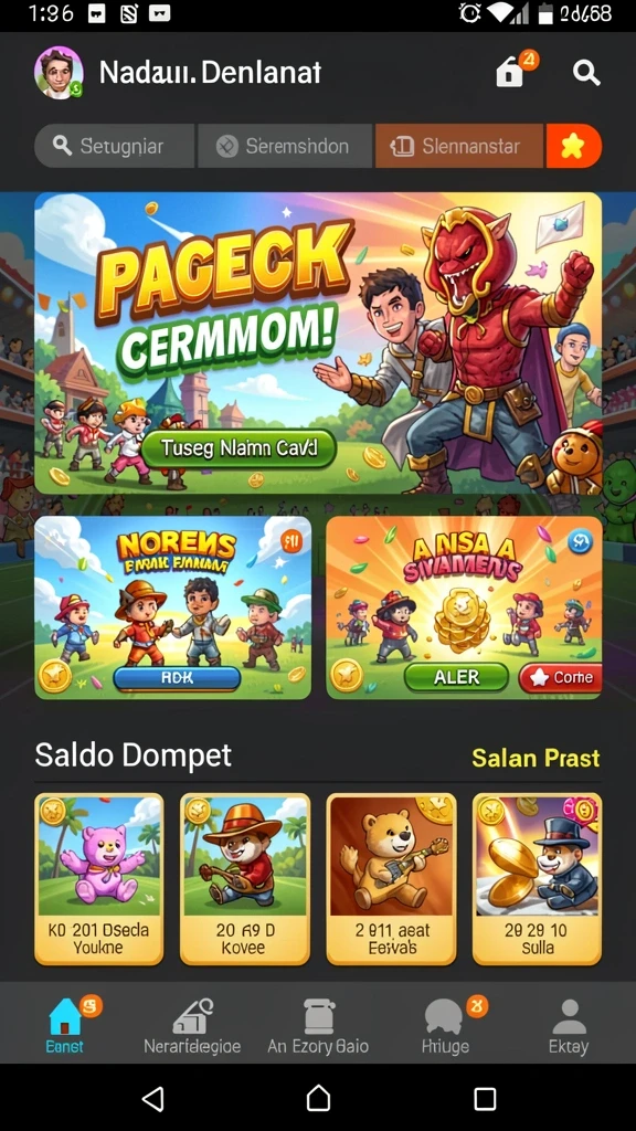 Grafik yang modern dan menarik untuk setiap pemain.