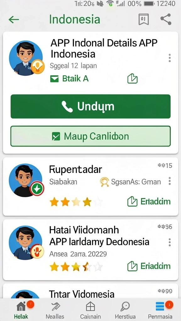 Tampilan awal yang menarik dengan antarmuka user-friendly.