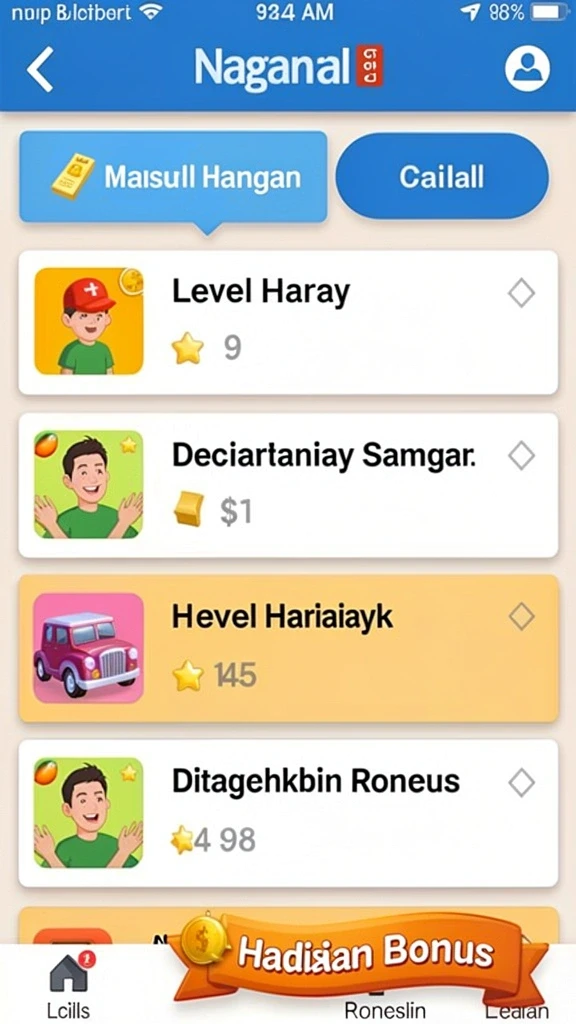 Fitur leaderboard untuk bersaing dengan teman.