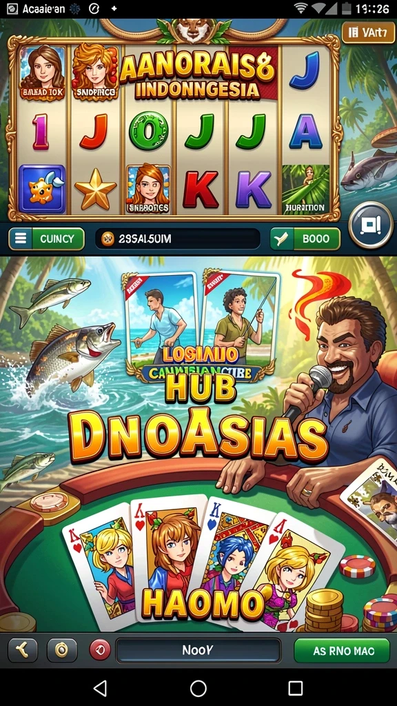 Screenshot menampilkan berbagai pilihan tema permainan slot yang menarik.