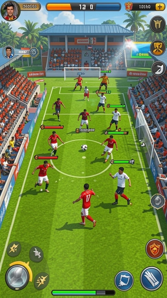 Tangkapan layar menunjukkan mode multiplayer yang sedang berlangsung.