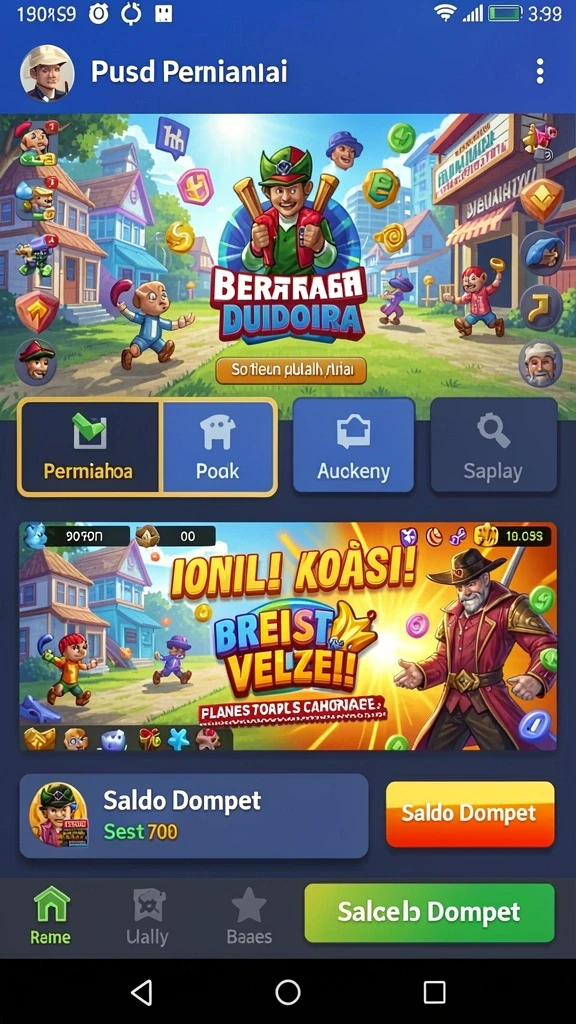 Karakter yang dapat dipilih dengan kemampuan berbeda.