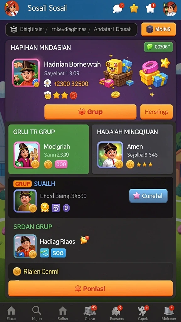 Menikmati berbagai level dan tantangan yang menarik.