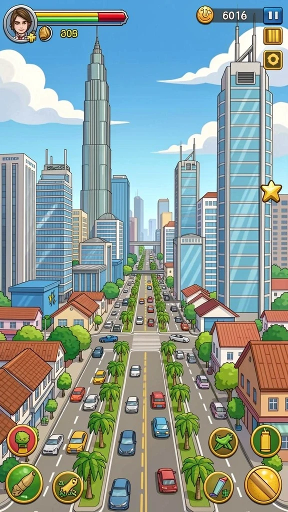 Visual menarik dari misi yang sedang berlangsung di dalam game.