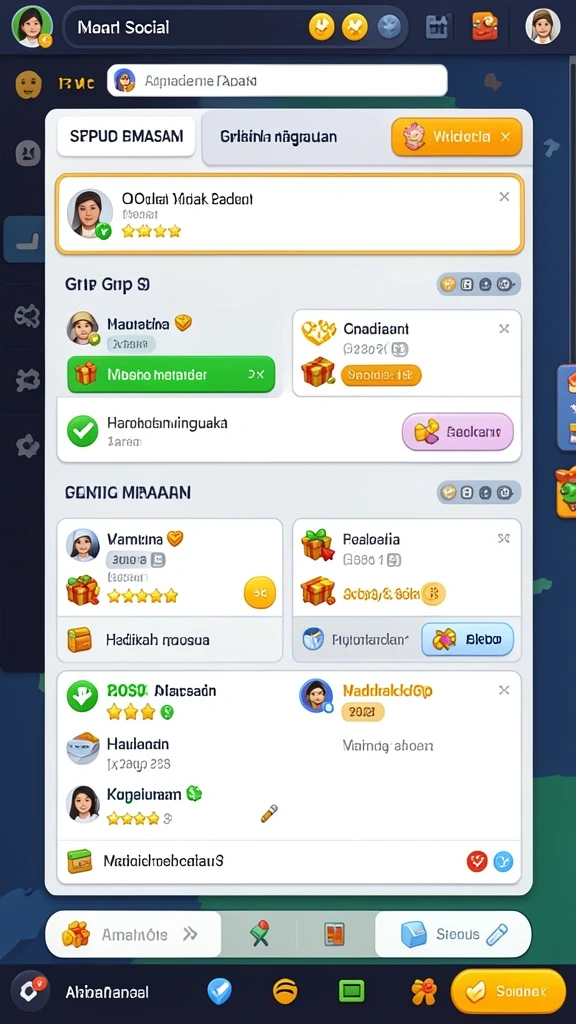 Komunitas aktif yang mendukung pemain baru.