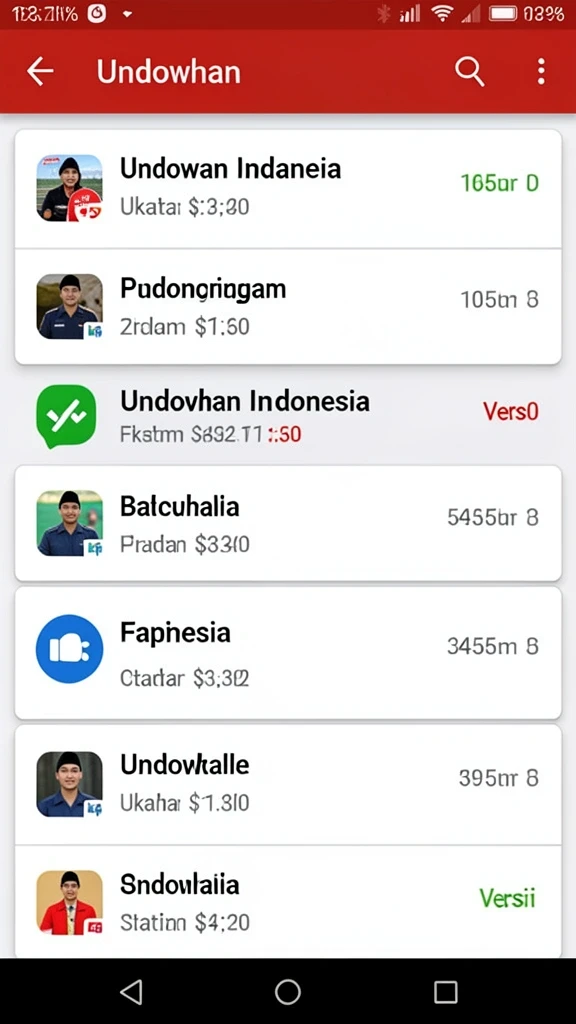 Tampilan utama aplikasi dengan menu navigasi yang jelas.