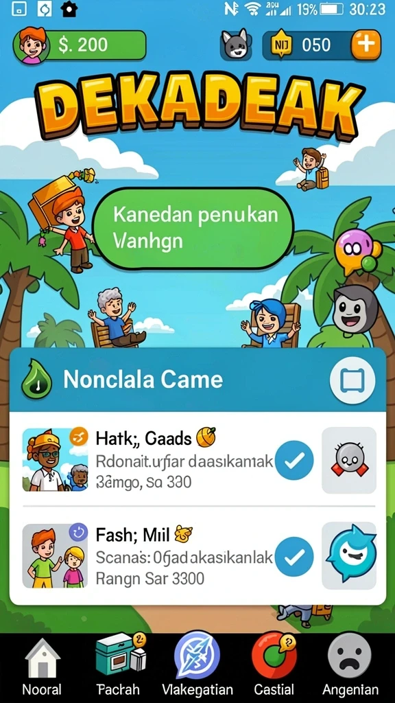 Sistem leaderboard yang kompetitif dan menegangkan.