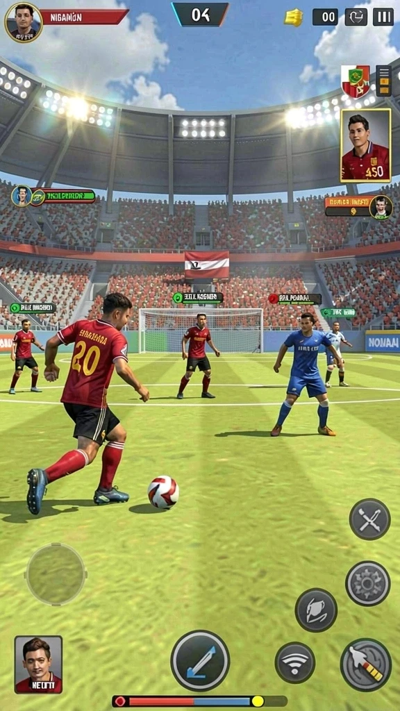 Tampilan antarmuka permainan slot yang menawan.