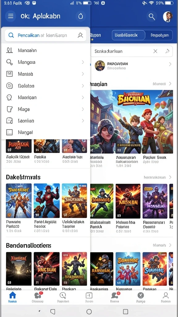Karakter dengan desain unik dan menarik perhatian.