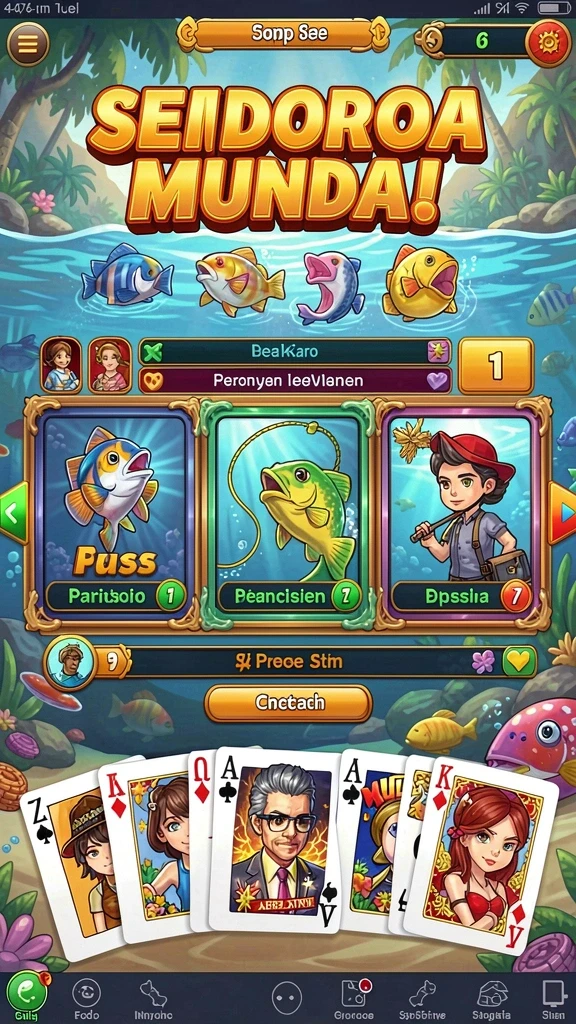 Screenshot ini menunjukkan tampilan awal permainan POROS77.