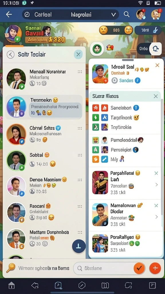 Screenshot tampilan awal permainan RAJASLOTO.