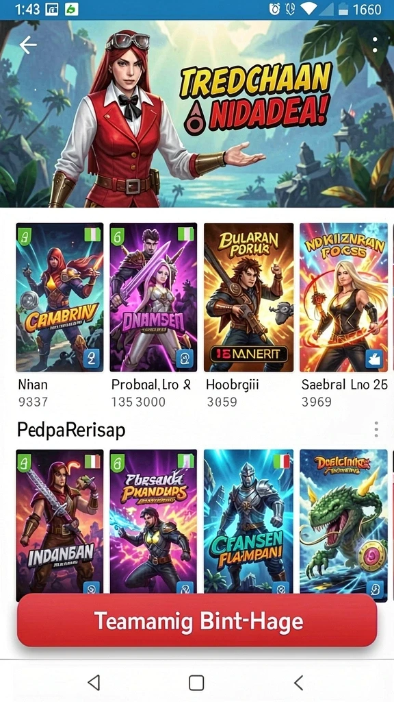 Tangkapan layar epic pertarungan melawan monster raksasa.