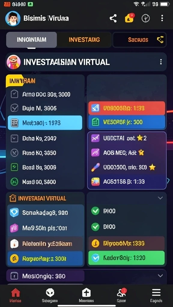 Screenshot menampilkan menu upgrade karakter yang intuitif.