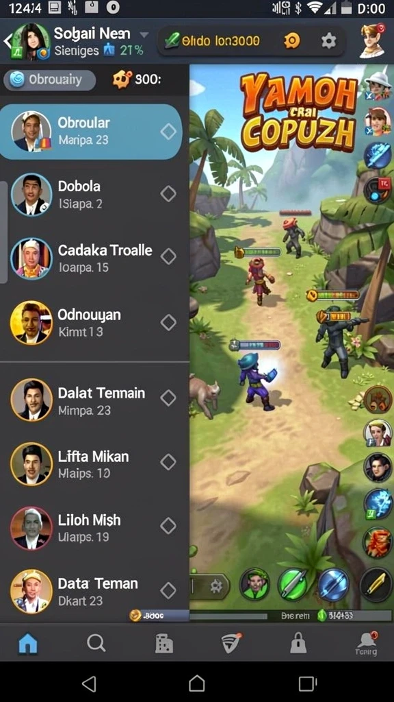 Karakter unik dalam game VC55 siap bertualang.