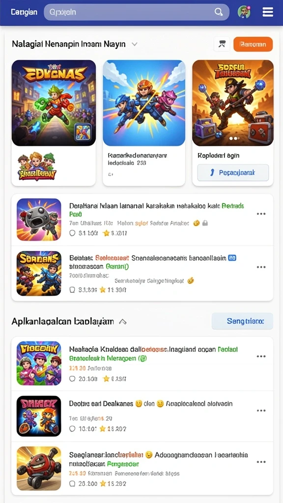 Tampilan awal aplikasi VISITORBET yang menarik.