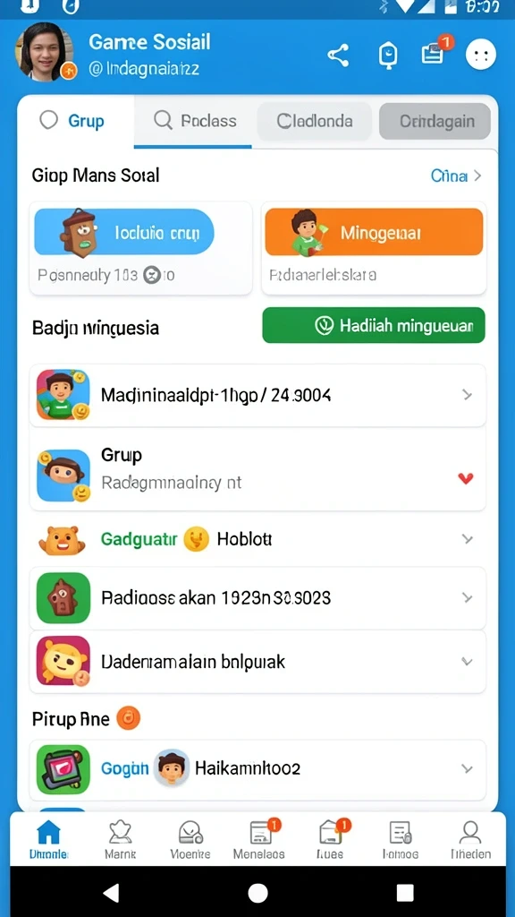 Pemandangan dunia fantasi yang luas dan indah.